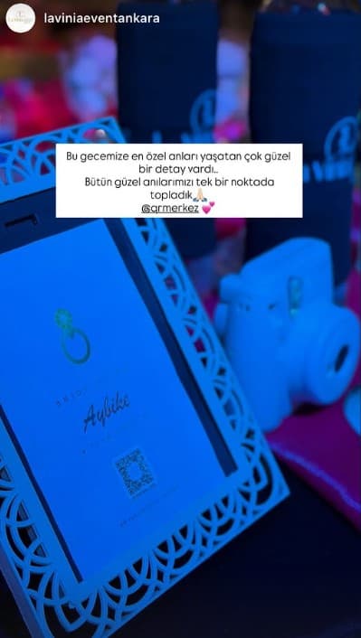 Bride to be organizasyonunda QR Merkez Dijital Anı standı