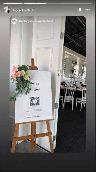 Düğün töreninde QR Merkez Dijital Anı standı