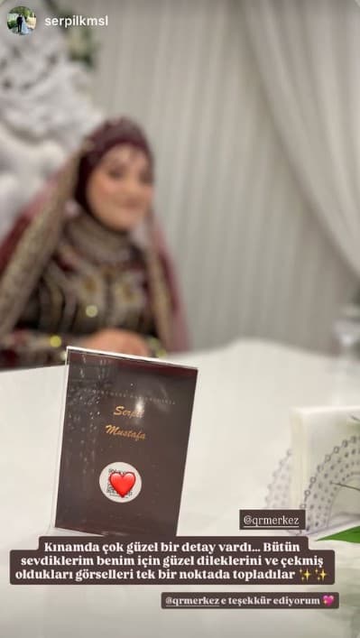 Kına gecesinde QR Merkez Dijital Anı standı